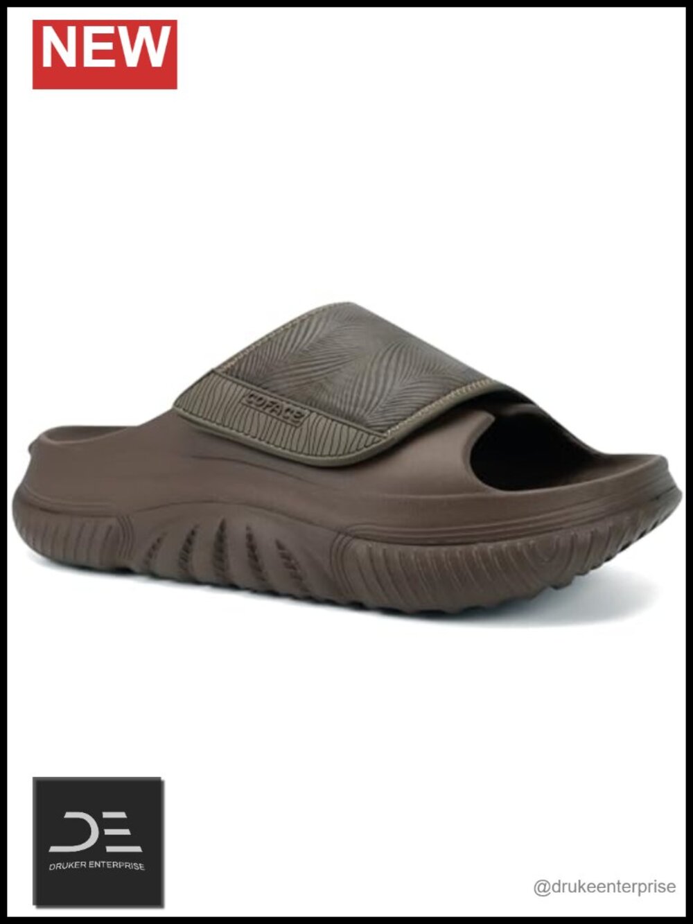 Orthotic Arch Support Recovery Sandals Men Comfort Adjustable Thick Cushioned